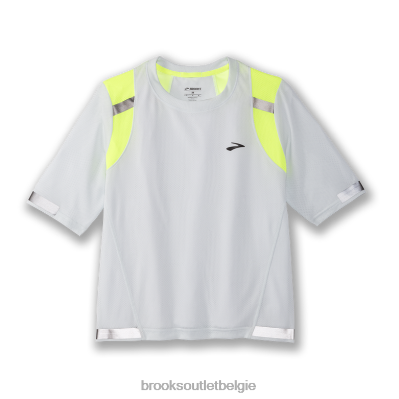 V8D8N1292 carboniet korte mouw grijs Brooks