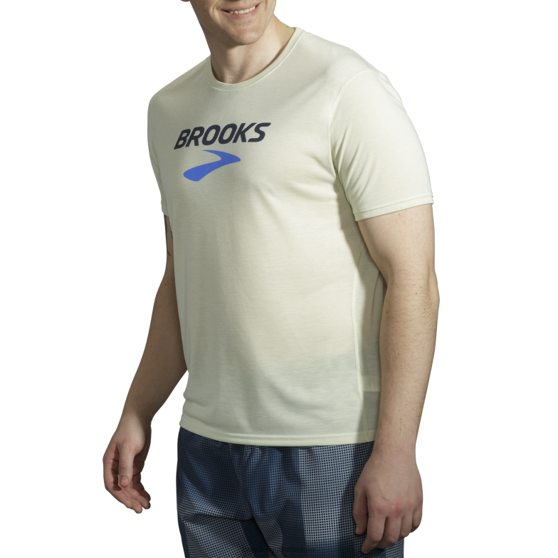 V8D8N1311 afstand grafische korte mouw honingdauw Brooks