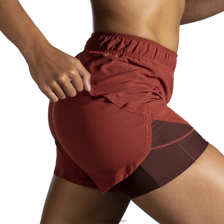 V8D8N1046 jager 5'' 2-in-1 kort koper Brooks