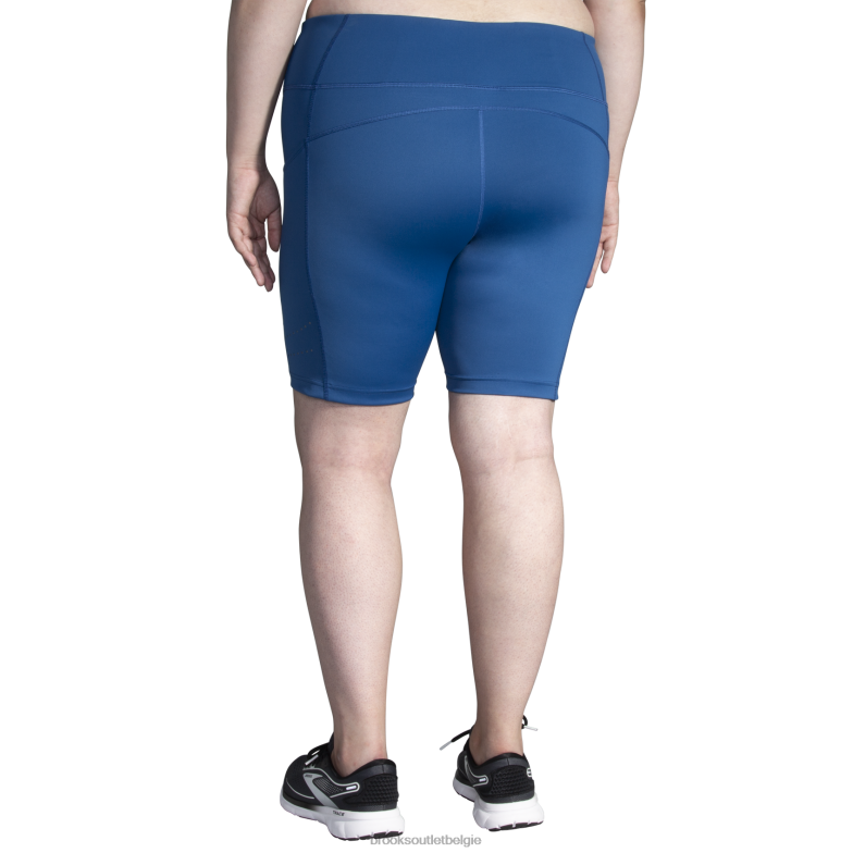 V8D8N1093 methode 8'' kort strak blauw Brooks