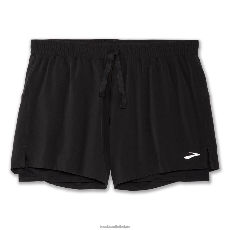 V8D8N600 moment 5 2-in-1 kort zwart Brooks