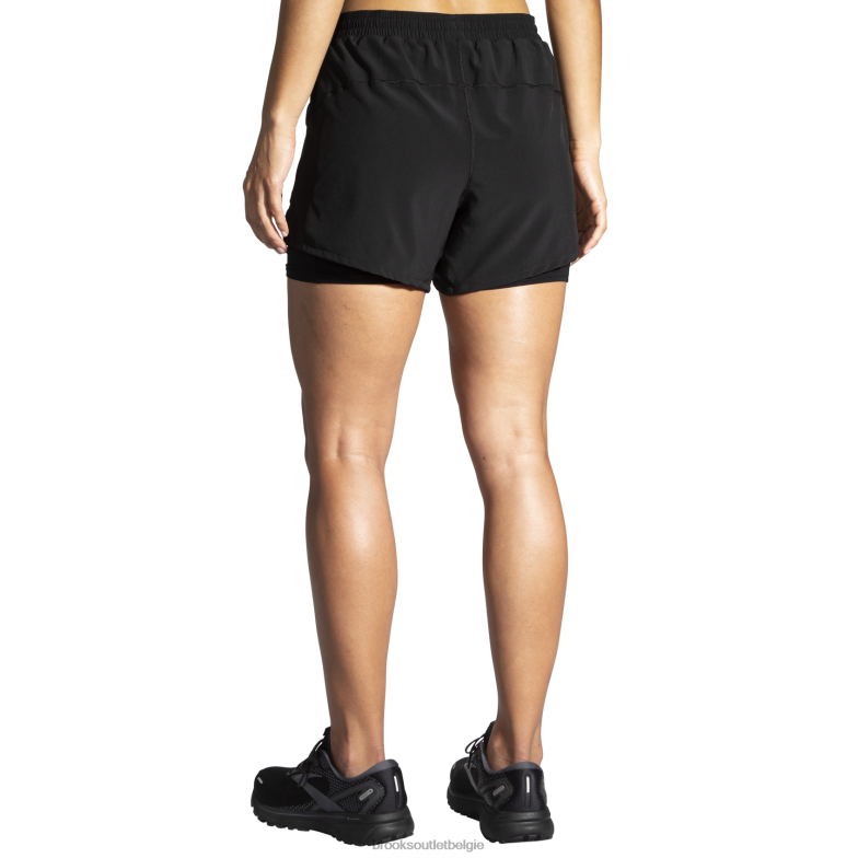 V8D8N600 moment 5 2-in-1 kort zwart Brooks