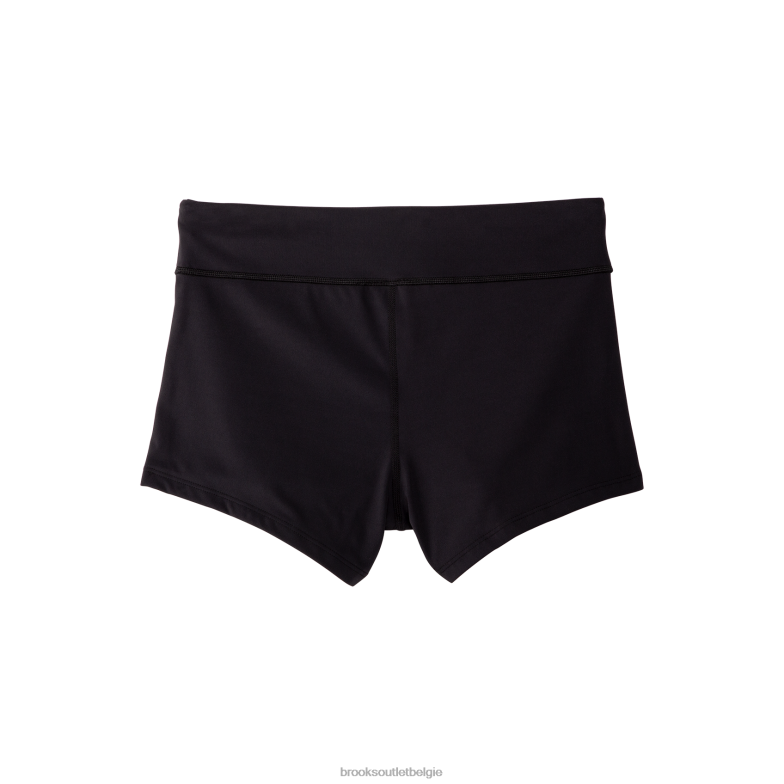 V8D8N635 speedwork kort strak zwart Brooks