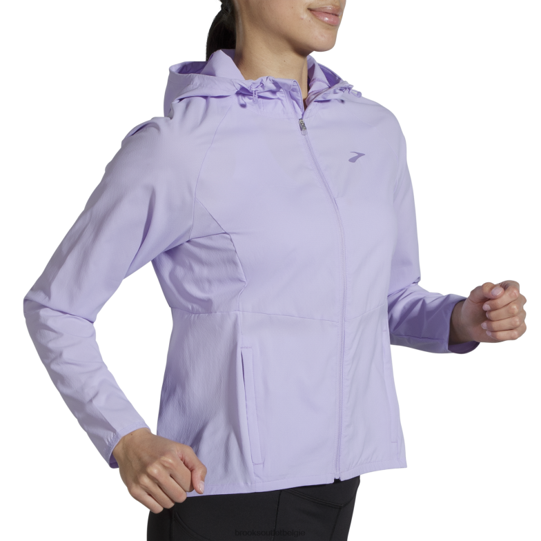 V8D8N1075 luifel jas paars Brooks