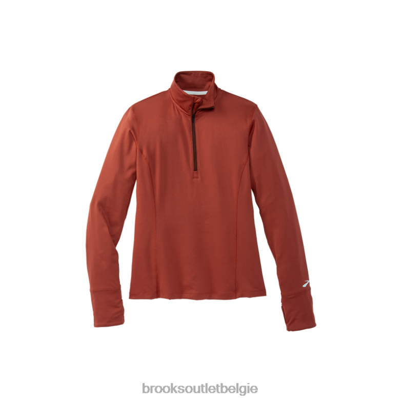 V8D8N1127 streepjes 1/2 ritssluiting koper Brooks