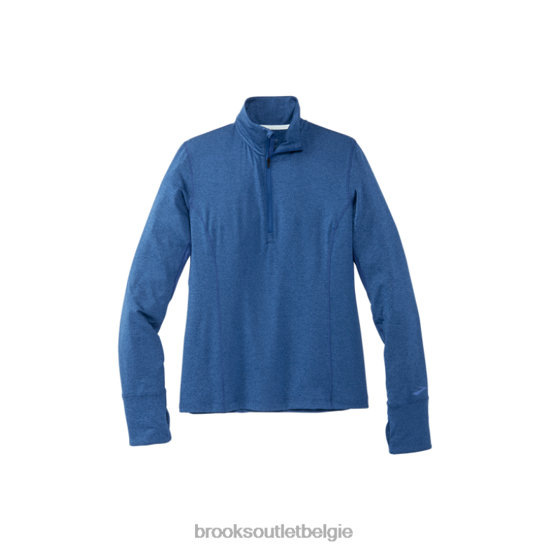 V8D8N1128 streepjes 1/2 ritssluiting blauw Brooks