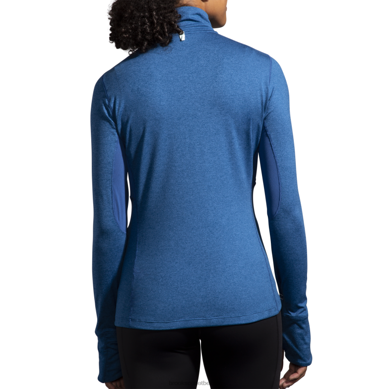 V8D8N1128 streepjes 1/2 ritssluiting blauw Brooks