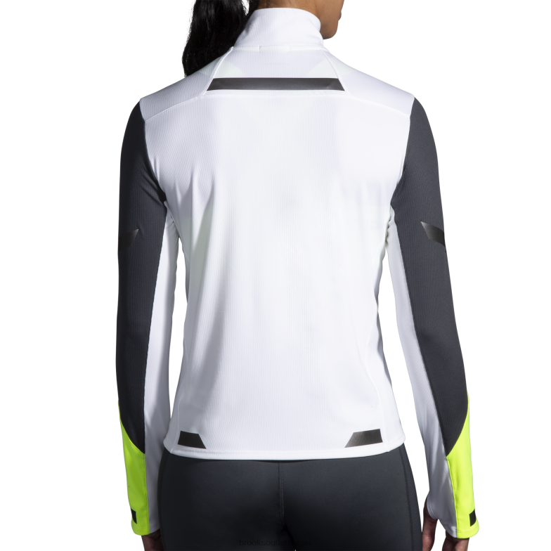 V8D8N1175 zichtbare 1/2 ritssluiting wit Brooks