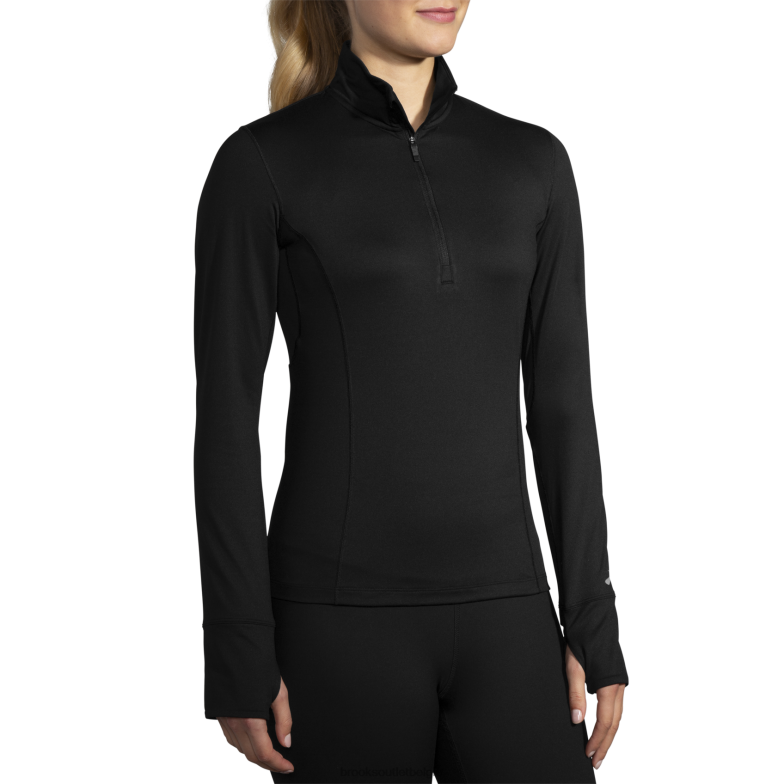 V8D8N368 streepjes 1/2 ritssluiting zwart Brooks