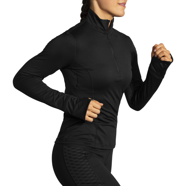 V8D8N368 streepjes 1/2 ritssluiting zwart Brooks