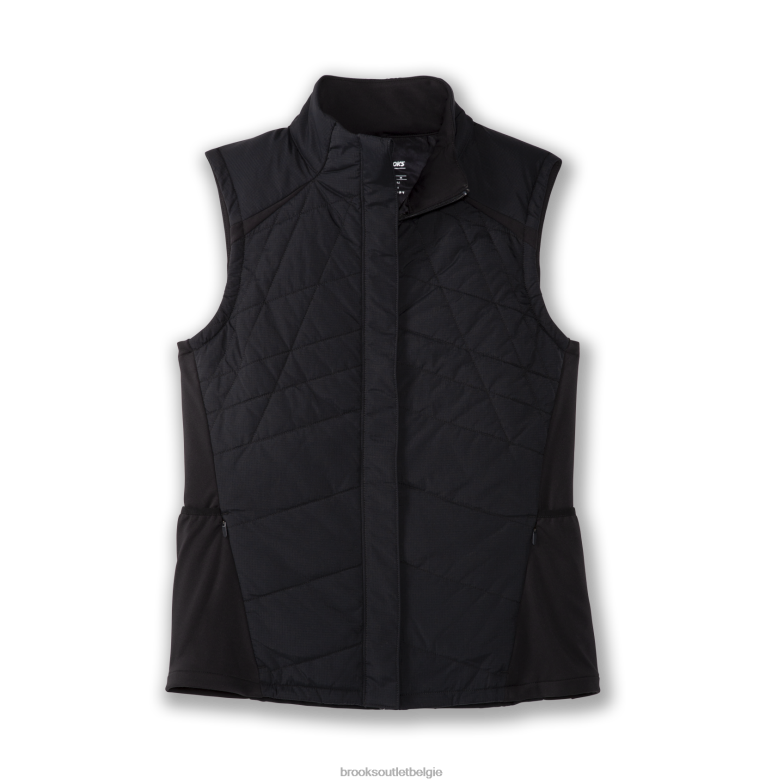 V8D8N615 schild hybride vest zwart Brooks