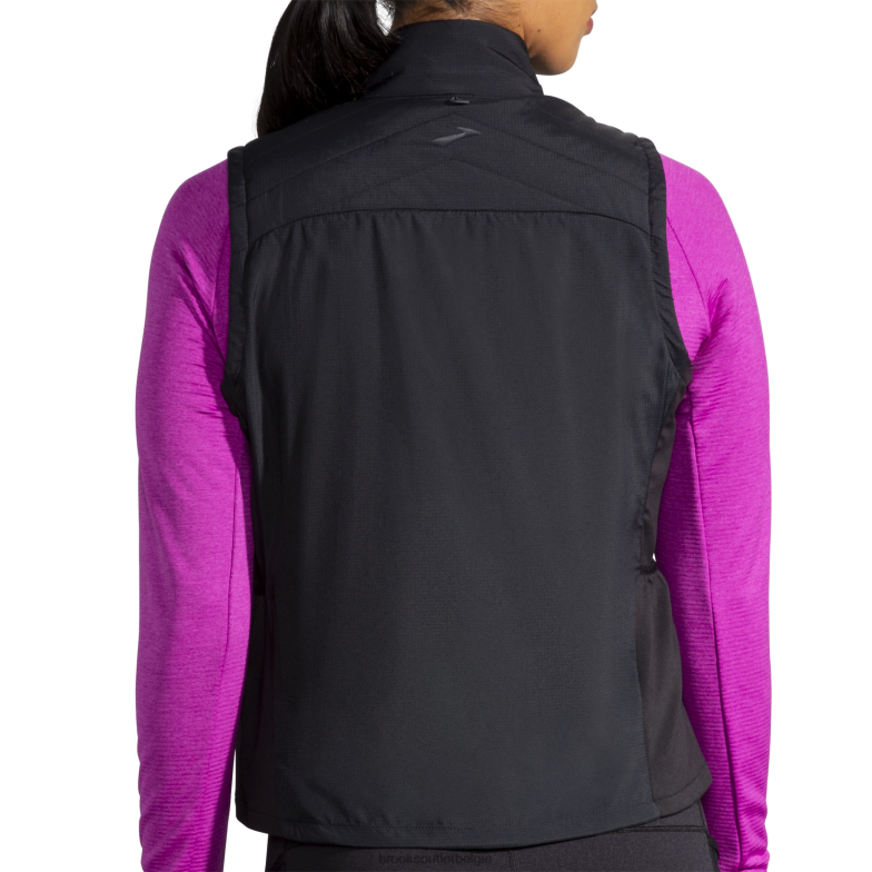 V8D8N615 schild hybride vest zwart Brooks