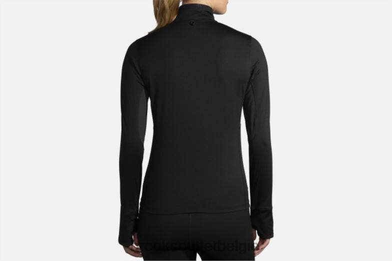 V8D8N1628 streepjes 1/2 ritssluiting zwart Brooks