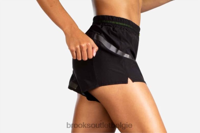 V8D8N1629 carboniet 4 kort zwart Brooks