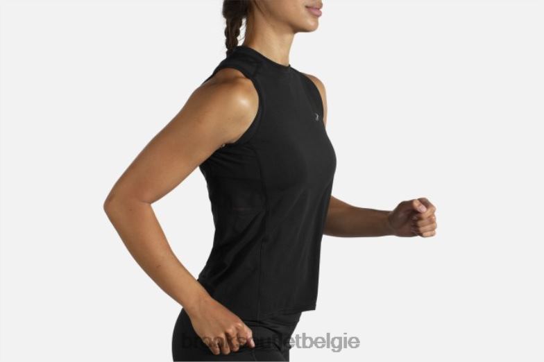 V8D8N1655 sfeer mouwloos zwart Brooks