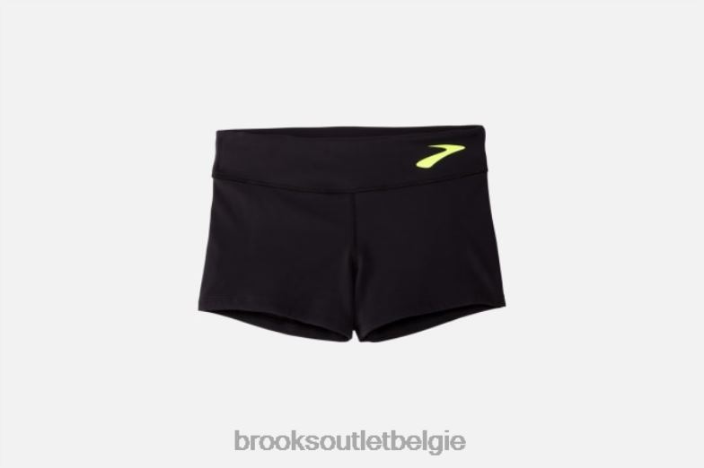 V8D8N1661 speedwork kort strak zwart Brooks