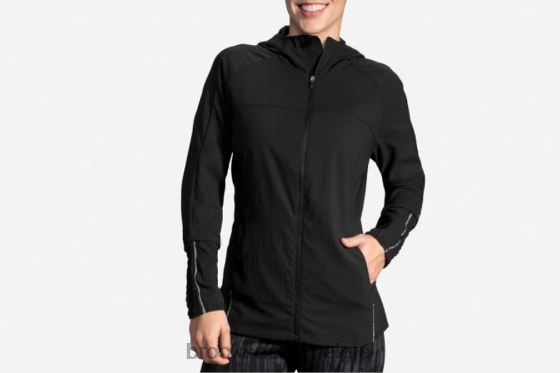 V8D8N1677 luifel jas zwart Brooks