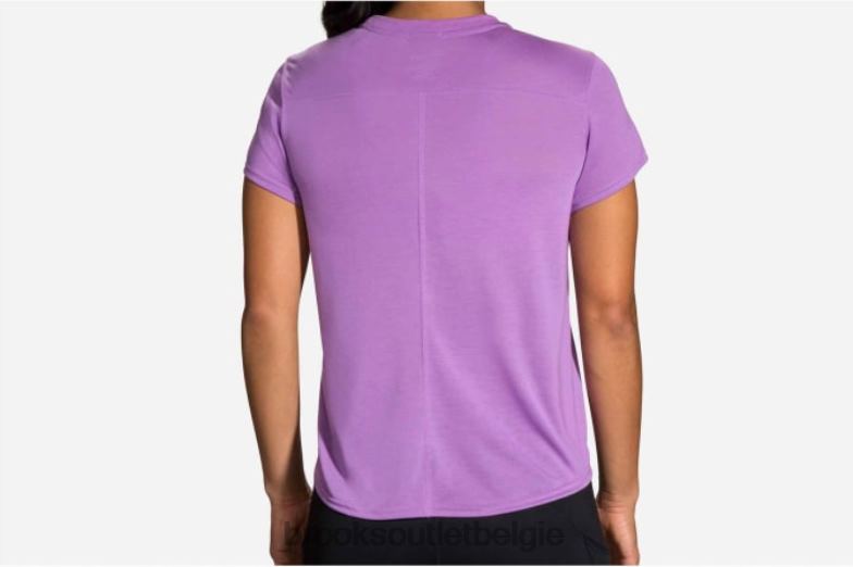 V8D8N1678 afstand grafische korte mouw heliotroop Brooks