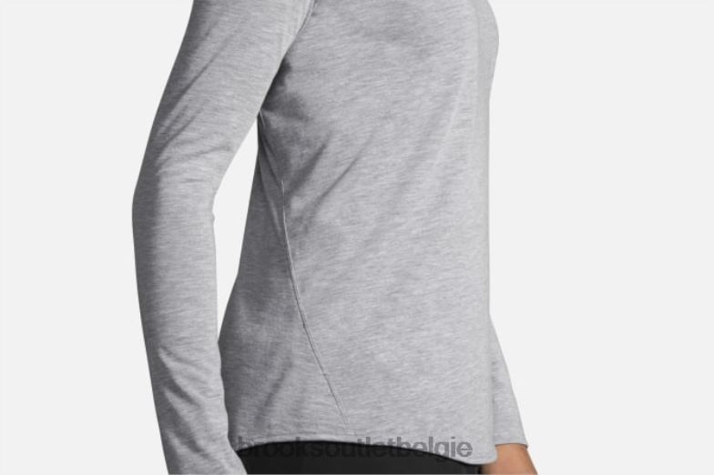 V8D8N1686 afstand lange mouw heide Brooks