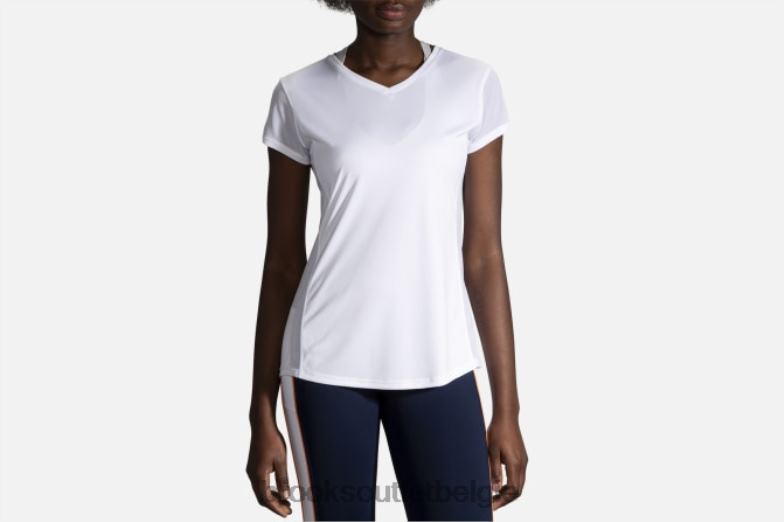 V8D8N1698 stealth korte mouw wit Brooks