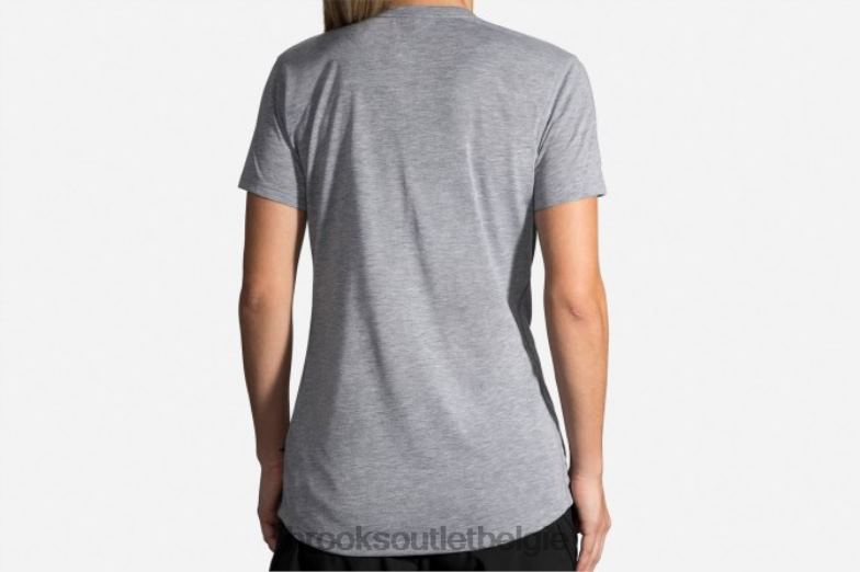 V8D8N1699 grafisch T-shirt op afstand heide Brooks