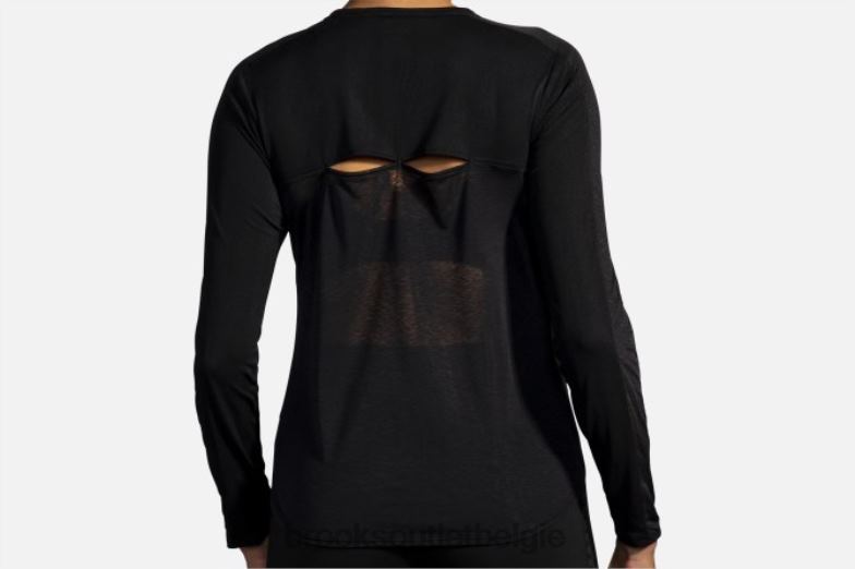 V8D8N1702 geest lange mouw zwart Brooks