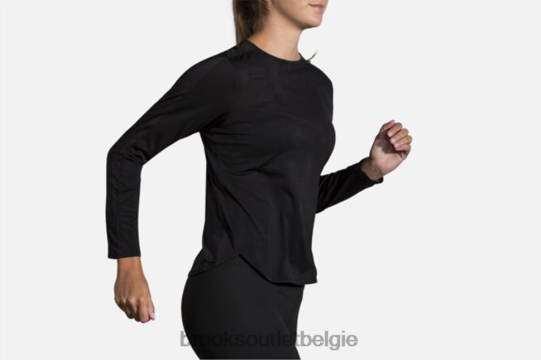 V8D8N1702 geest lange mouw zwart Brooks