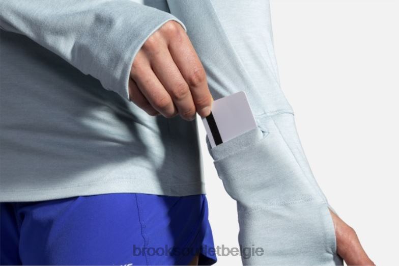 V8D8N1737 streepjes-hoodie heide Brooks