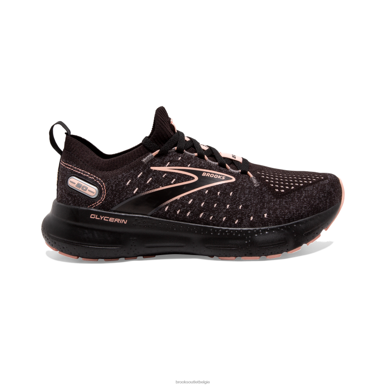 V8D8N12 glycerine stealthfit 20 zwart Brooks