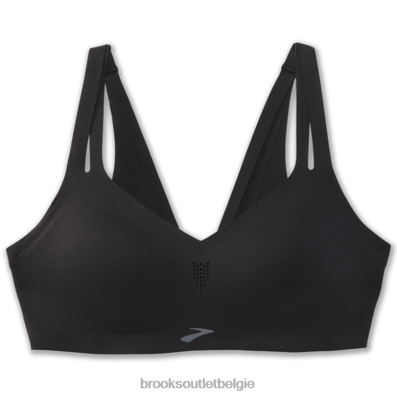 V8D8N1224 dare hardloopbeha met bandjes zwart Brooks