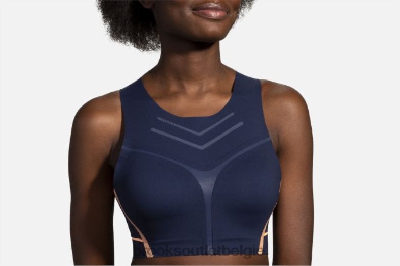 V8D8N1696 dare hardloopbeha met hoge hals marine Brooks