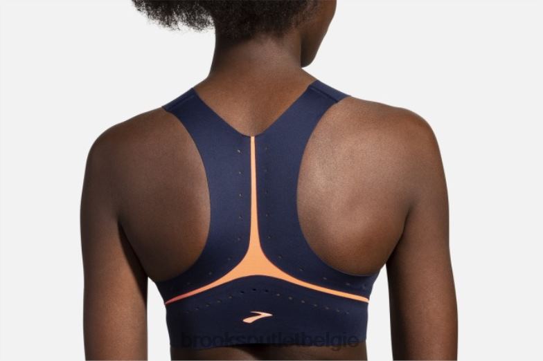 V8D8N1696 dare hardloopbeha met hoge hals marine Brooks