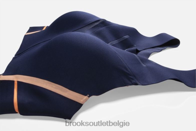 V8D8N1696 dare hardloopbeha met hoge hals marine Brooks