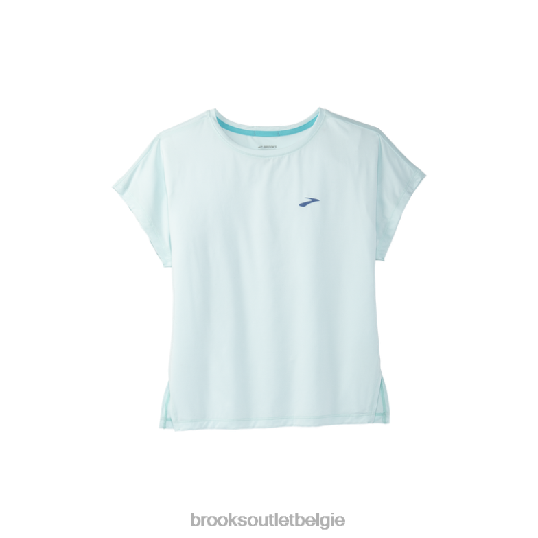 V8D8N1036 sprintvrije korte mouw blauw Brooks