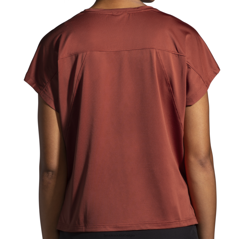 V8D8N1037 sprintvrije korte mouw koper Brooks