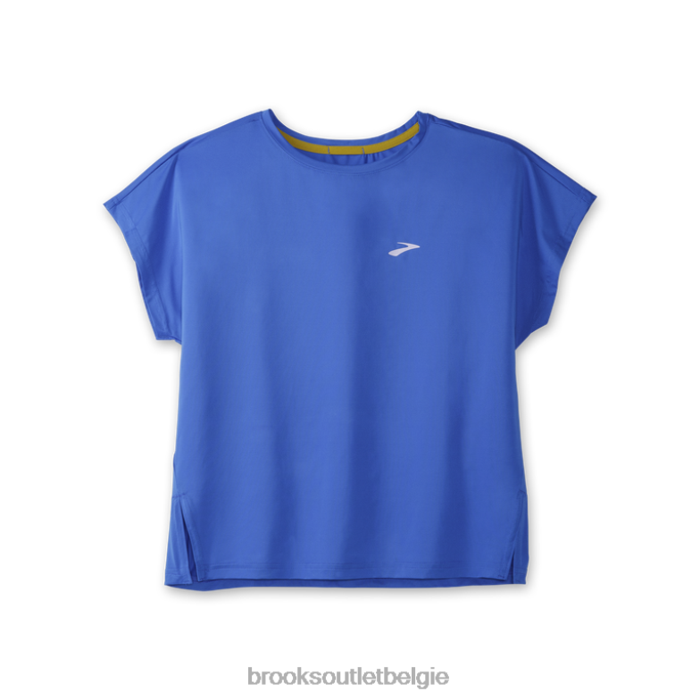 V8D8N1040 sprintvrije korte mouw blauwachtig Brooks