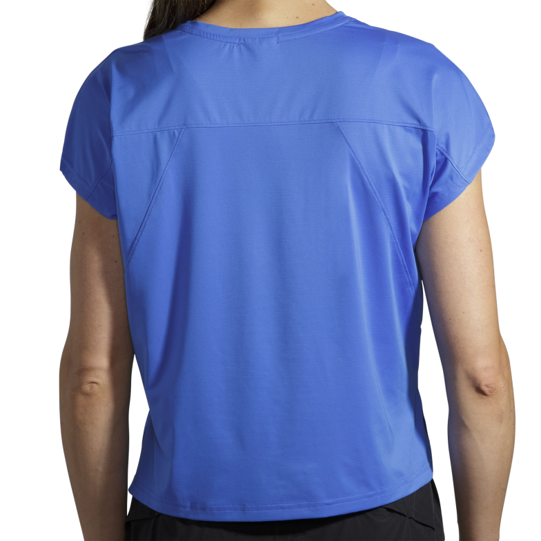 V8D8N1040 sprintvrije korte mouw blauwachtig Brooks