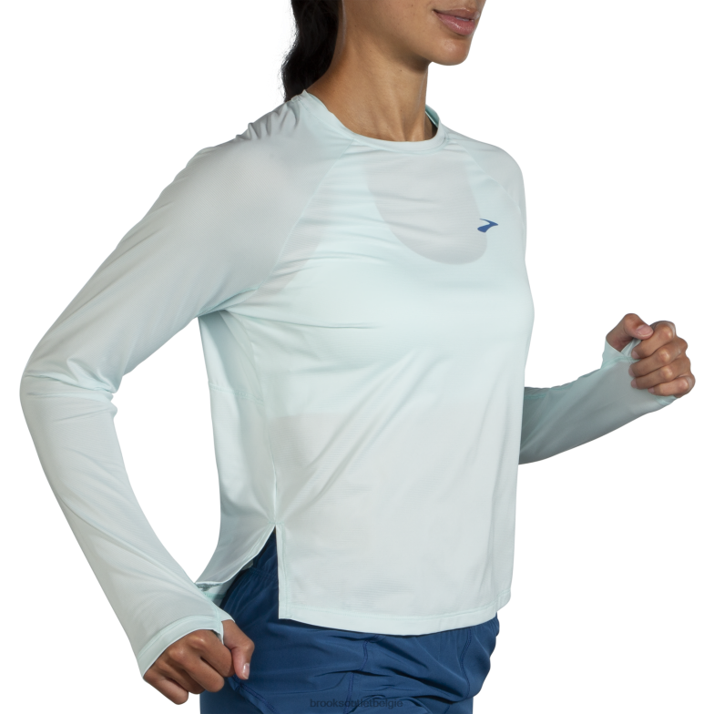 V8D8N1136 sprintvrije lange mouw blauw Brooks