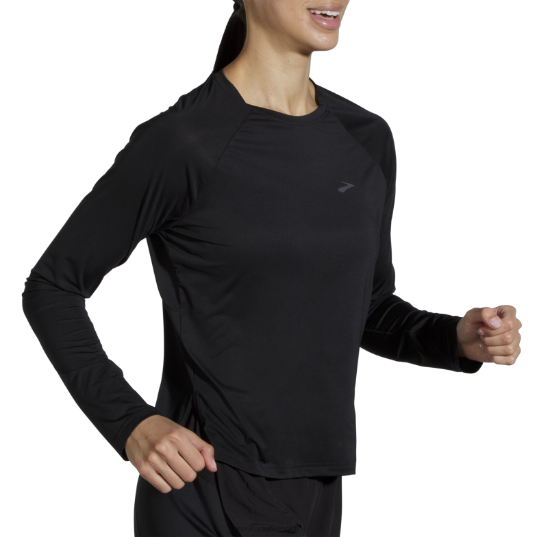 V8D8N1138 sprintvrije lange mouw zwart Brooks