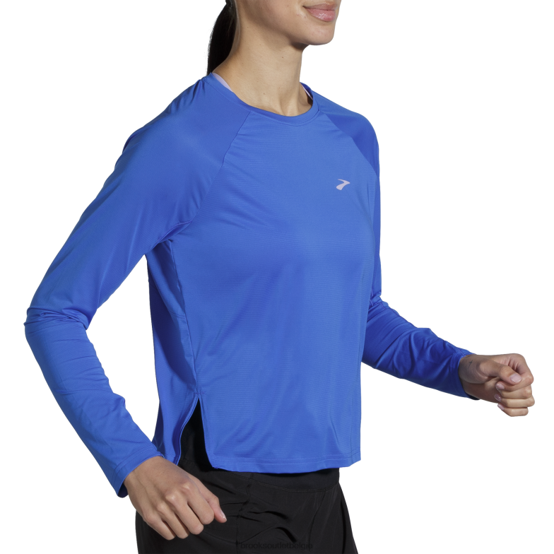 V8D8N1139 sprintvrije lange mouw blauwachtig Brooks