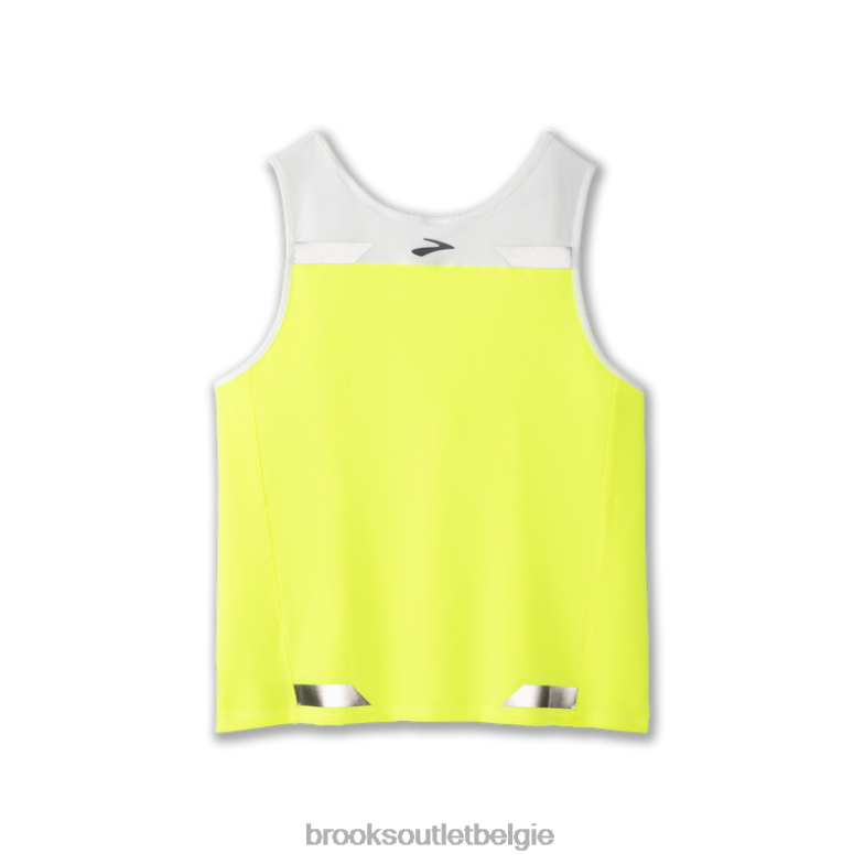 V8D8N1161 voer een zichtbare back-to-front tank uit wit Brooks