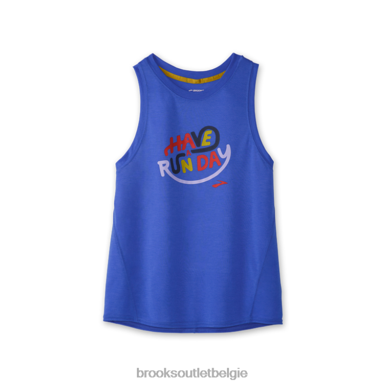 V8D8N1359 afstand grafische tank blauwachtig Brooks