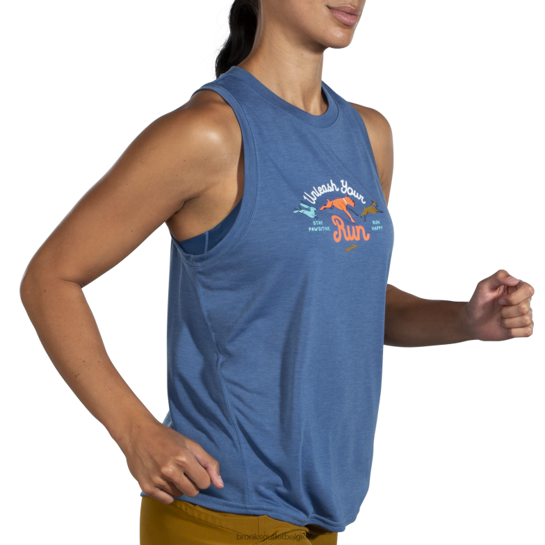 V8D8N311 afstand grafische tank blauw Brooks