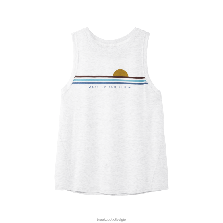 V8D8N312 afstand grafische tank wit Brooks