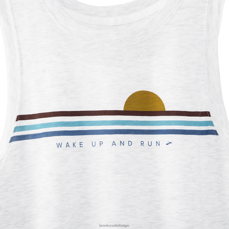 V8D8N312 afstand grafische tank wit Brooks