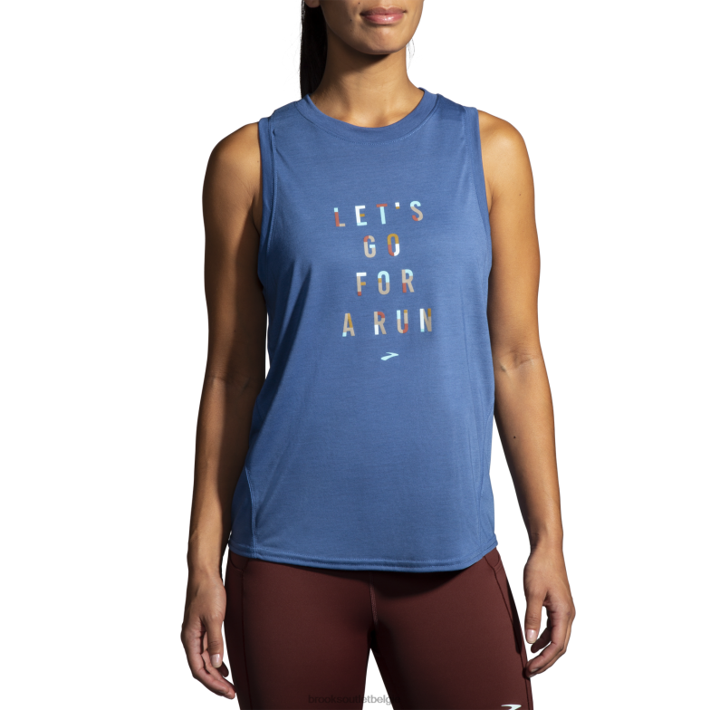 V8D8N315 afstand grafische tank blauw Brooks