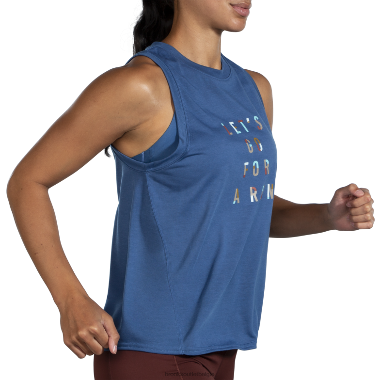 V8D8N315 afstand grafische tank blauw Brooks