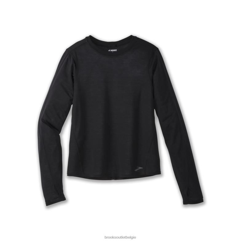 V8D8N325 afstand lange mouw zwart Brooks