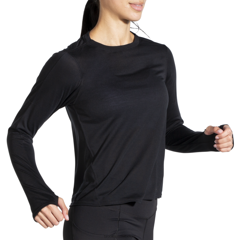 V8D8N325 afstand lange mouw zwart Brooks