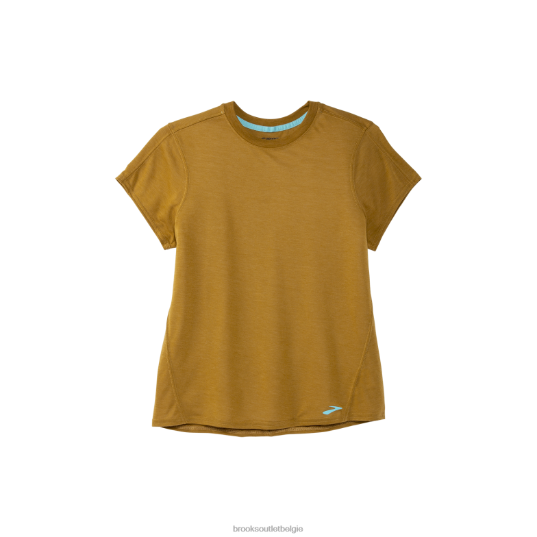 V8D8N338 afstand korte mouw olijf Brooks